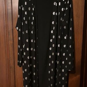 Belldini Black Sweater with Silver Accents